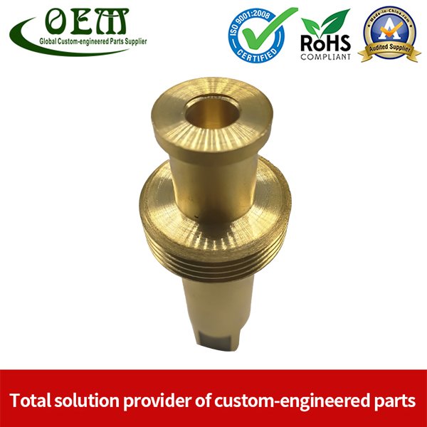 Custom Brass CNC Machining Copper Parts - Valve Cylinder Stem for Brew Cleaning Socket Set