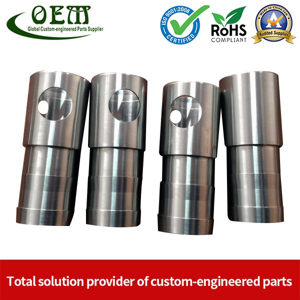 Stainless Steel CNC Milling Machined Tube Coupler for Lawn Mover Exhaust