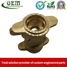 CNC Machined Brass Valve Body for Precision Measurement Devices