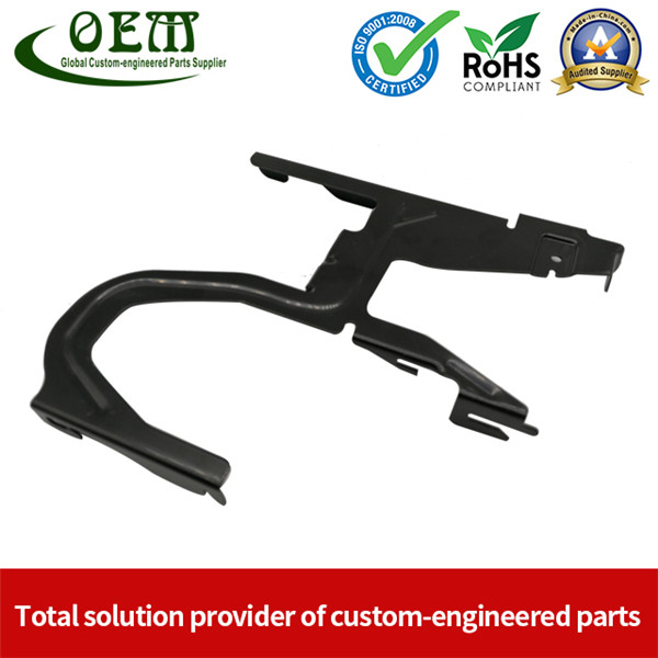 Powder Coated Sheet Metal Stamping Fabrication Bracket for Package Machinery