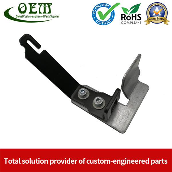 Precision Galvanized Steel Stamping Parts Heavy Gage Brackets Safety Equipments